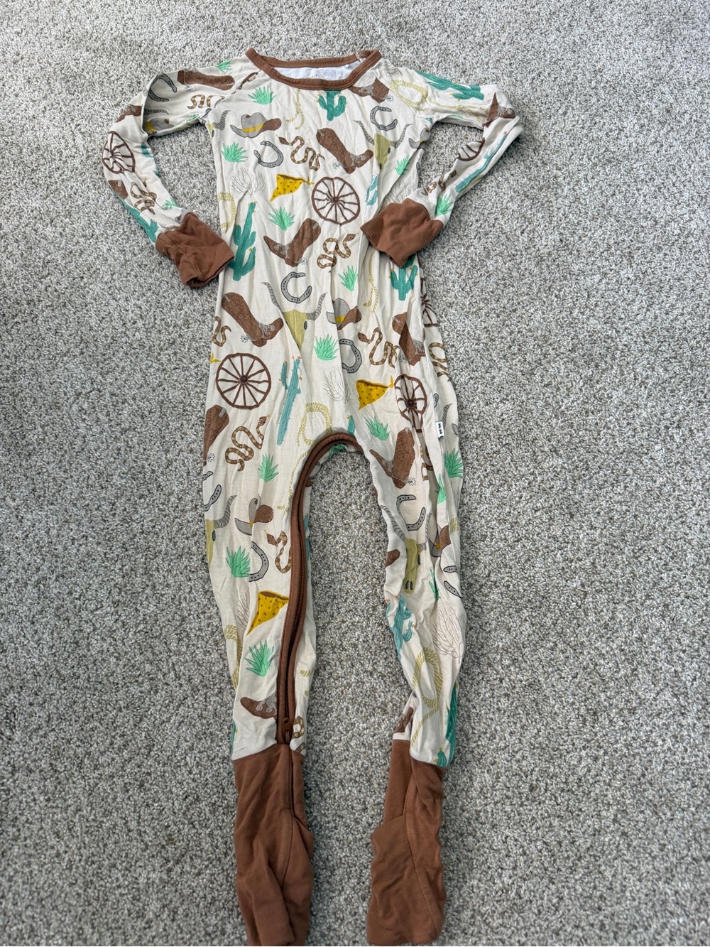 Little Sleepies Bamboo Crescent Zippy Ready to Rodeo